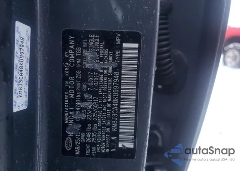 2019 Hyundai Tucson Limited from USA, damaged, VIN KM8J3CA48KU997948
